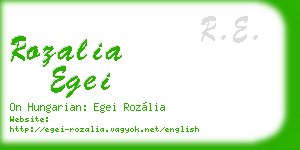 rozalia egei business card